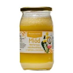 Miód wielokwiatowy 1000 g zbierany podczas kwitnienia mniszka